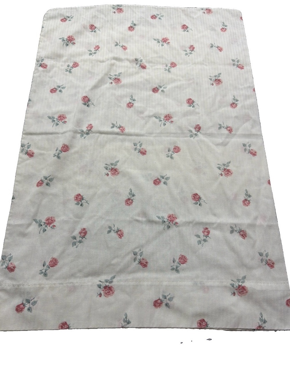 Cannon Floral Rose Pillow case set standard cotton polyester blend USA